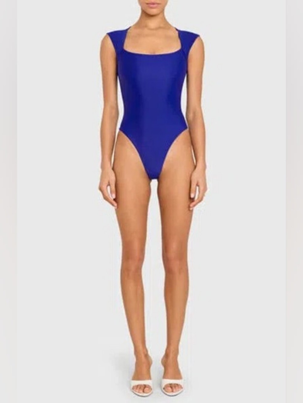 NWT Amanda Uprichard Blue Moretti One-Piece Swimsuit - Size Medium